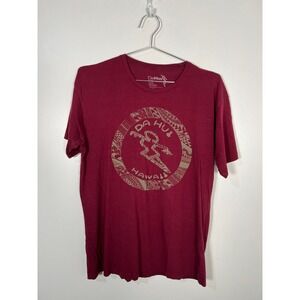 Da Hui Hawaii Cotton‎ Graphic T-Shirt Tribal Circle Logo Surfwear Mens Large